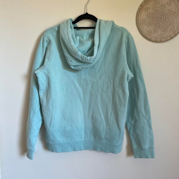 Women's Converse All Star Hoodie Size M Aqua O76 - Picture 2 of 4